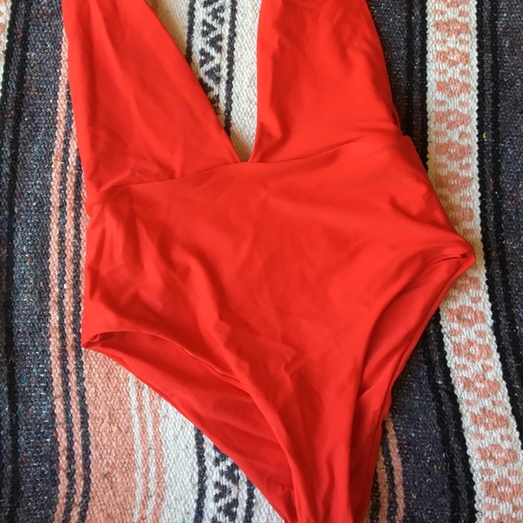 🌹 Red One-Piece Swimsuit 🌹 - Picture 2 of 3